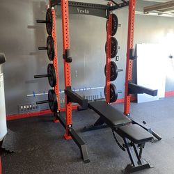 SQUAT RACK/ HR1000/ VESTAFITNESS/ WEIGHTS/ BARBELL/ BENCH/ GYM EQUIPMENT/ DELIVERY 🚚 