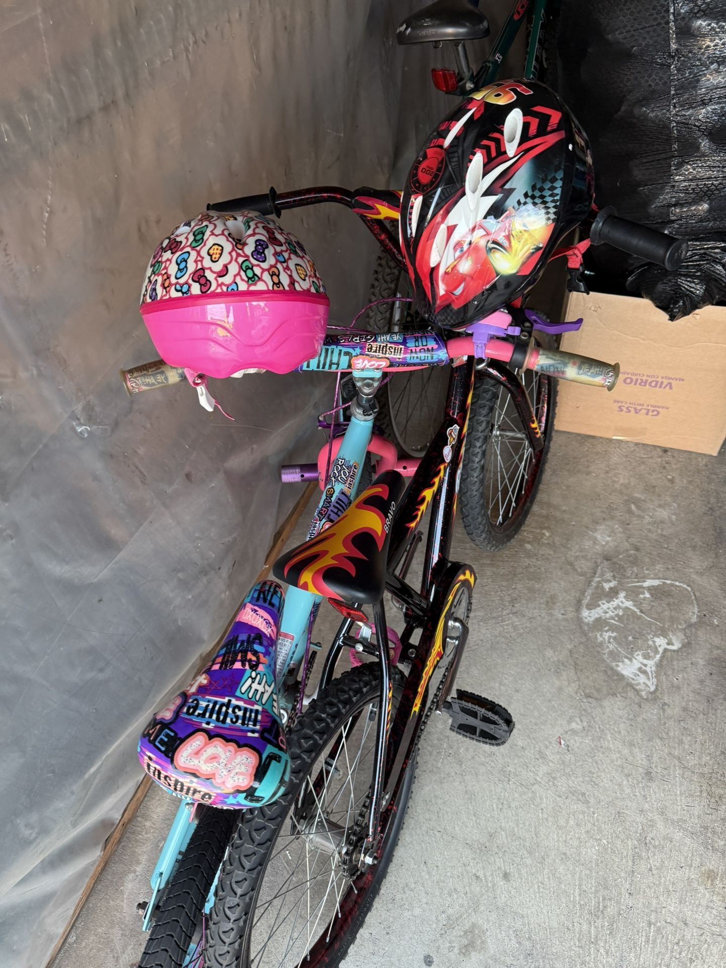 Kids Scooter Bicycles Helmets