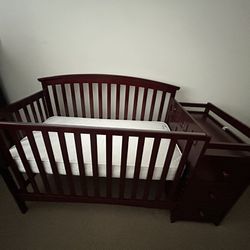 Wood 3-in-1 Baby Crib 
