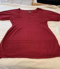 Ladies Short Sleeve Sweater Top 