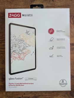 ZAGG GlassFusion+ Canvas Screen Protector – iPad Pro 11" / iPad Air 10.9"