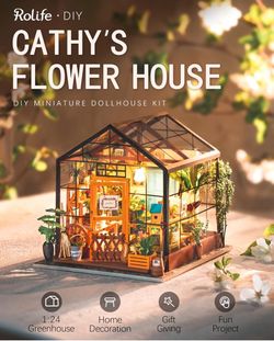 Cute Flower House 3D Rolife Puzzle