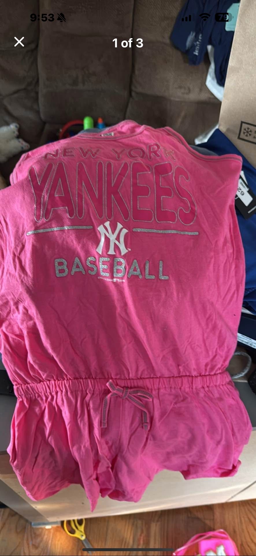 New York Yankees Pink Girls 14/16