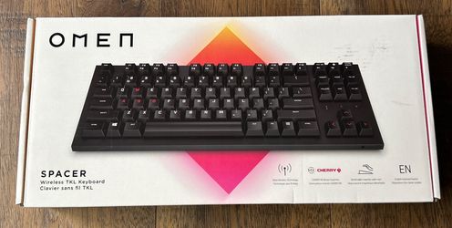 HP Omen Spacer Wireless TKL Gaming Keyboard Black New Sealed