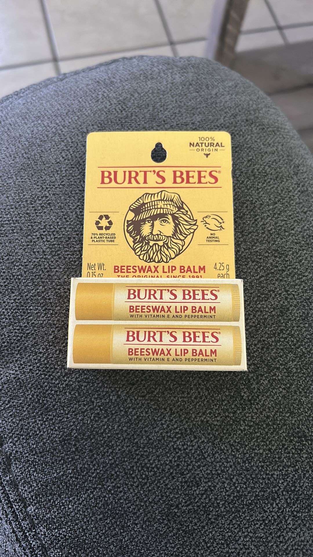 Burt’s bees beeswax lip balm