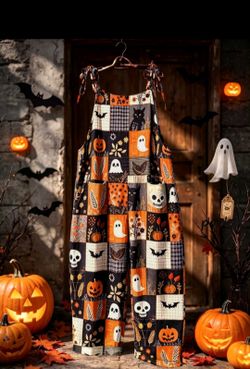 Halloween costume Plus Size Women's Jumpsuit Fall