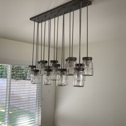 Mason Jar Pendant Light Fixture Chandelier 