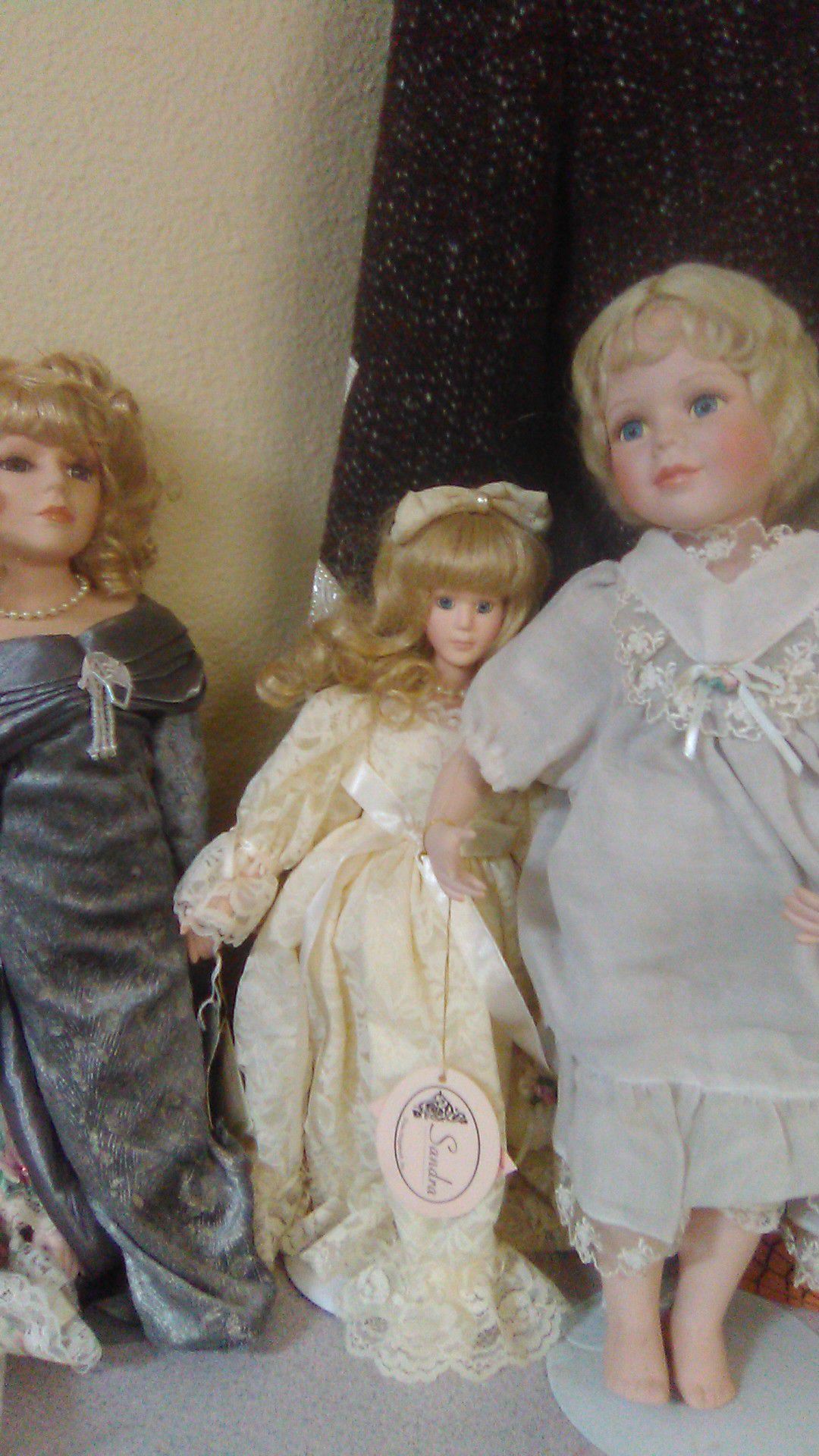 Antique porcelain dolls