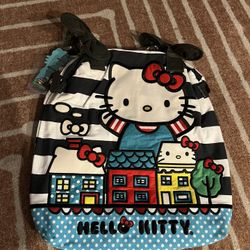 New Hello Kitty Loungefly neighborhood house tote bag
