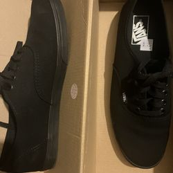 Black Vans Men Size 8.5