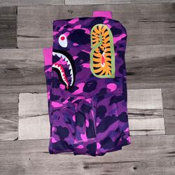 Bape Purple Hoddie 