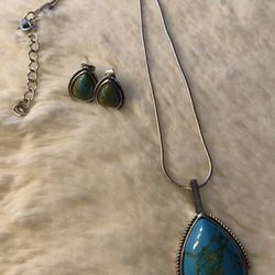 Earrings And Necklace Set