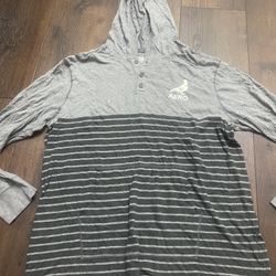 Men’s Gray Long Sleeve Hoodie Shirt Size XXL By Aeropostale #12