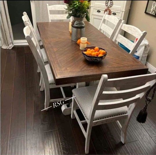 Kitchen/Dining Table With 6 Chairs 🌟No Needed Credit Check 💛 $39 Down Payment with Financing