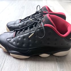 Nike 2015 Air Jordan 13 Retro Low Bred Black Red Playoffs Men’s Sneaker Shoes (Size 13)