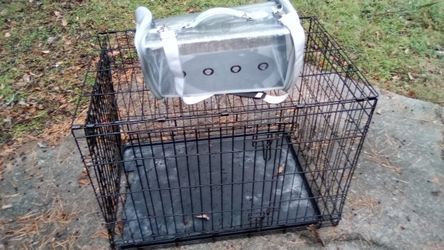 36 Dog Cage Tray+Carrier 30.00