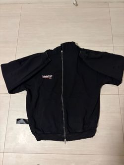 Balenciaga double sided zipup hoodie