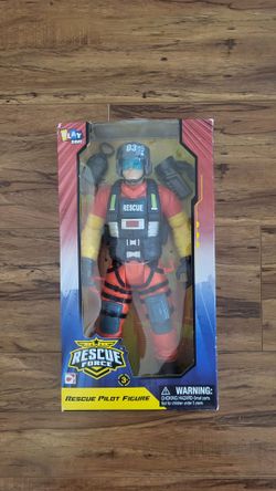 Play Zone 12" Articulated Figure Rescue Pilot - Brand New ( Price Firm!)