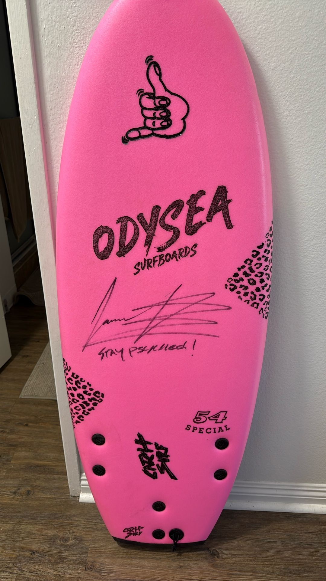 54 special JOB SIGNED Surfboard Cathsurf