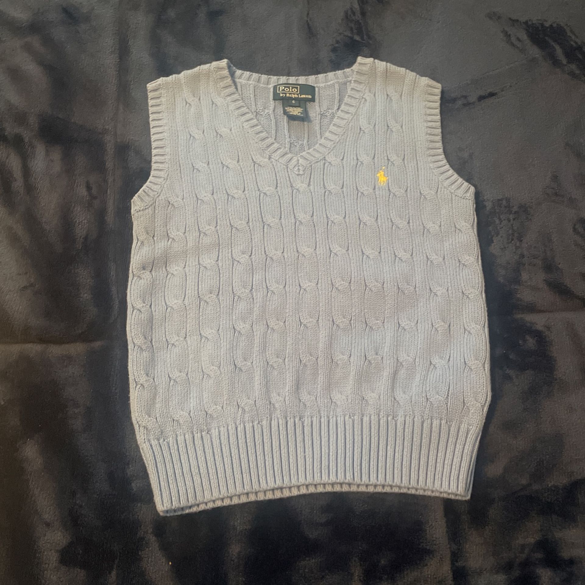 Boys Polo Sweater Vest Size 6