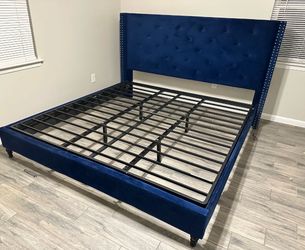 king size bed frame with headboard