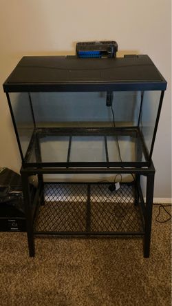 20 gallon tank and stand w/ filter