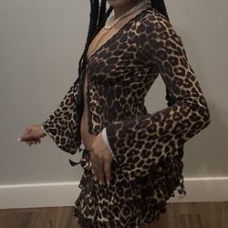 Cheetah Skirt Set 