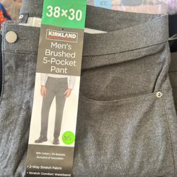 Men’s Kirkland 5 Pocket Pants Size 38 X 30