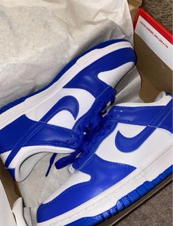 Nike Dunk Low White Royal Blue Sneakers