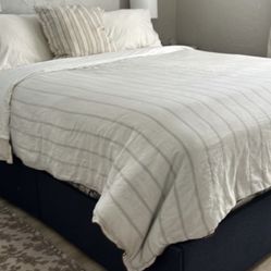 Queen Bed Frame With Underneath Storage 