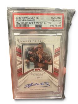 Amanda Nunes UFC PSA 10 AUTO /49
