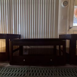 Wooden Coffee Table Set