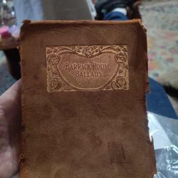  leather-bound book titled "Barrack Room Ballads". 