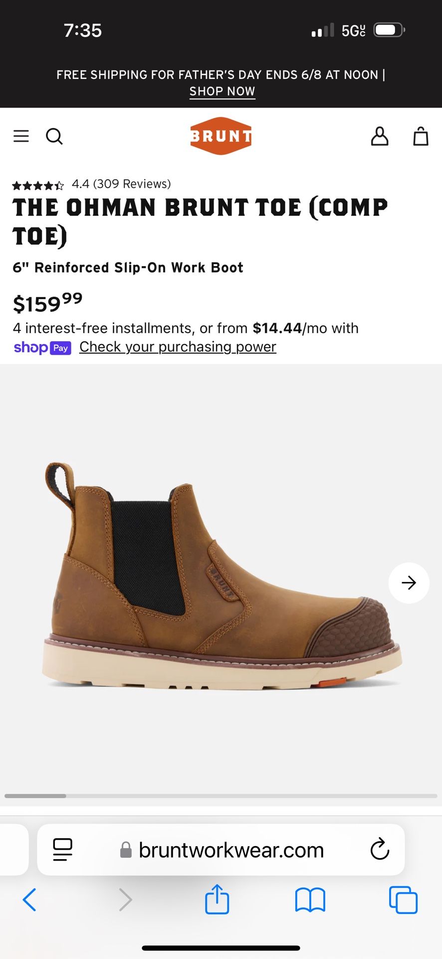 Men’s Brunt Boots
