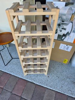 New very nice wood wine bottle rack