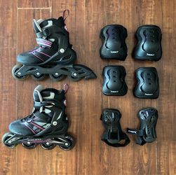 Rollerblade Zetrablade W Women’s Size 7 and full protective gear set