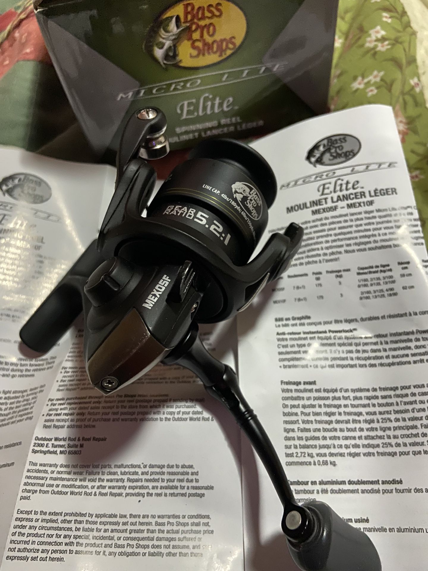 Bass pro shops Micro Lite Elite Fishing Reel for Sale in Payson