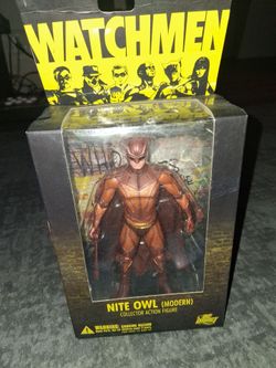 NITE OWL SERIES 1 WATCHMEN ACTION FIGURE BRAND NEW  FOR  $50.00