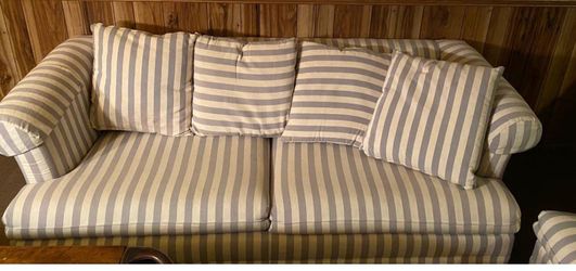 Love seat, couch with pull out sleeper and chair