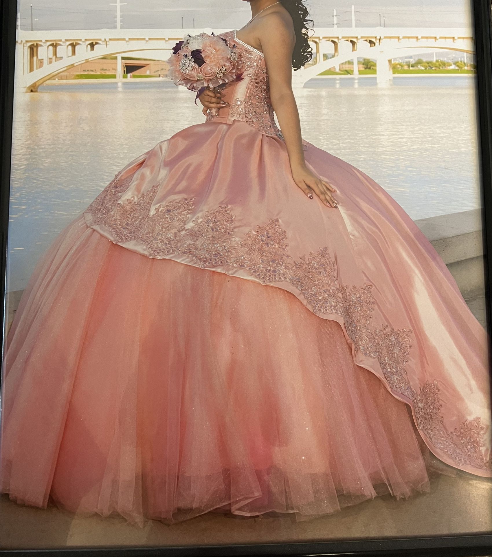 Rose Gold Quinceañera Dress
