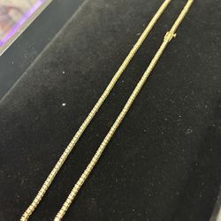 10kt Yellow Gold 11.5 CT VS Diamond Tennis Necklace