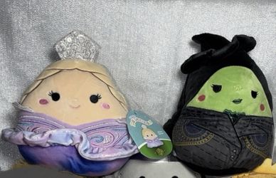 Squishmallows Wicked For Good Glinda and Elphaba 8" Collectible Plush Set Witch