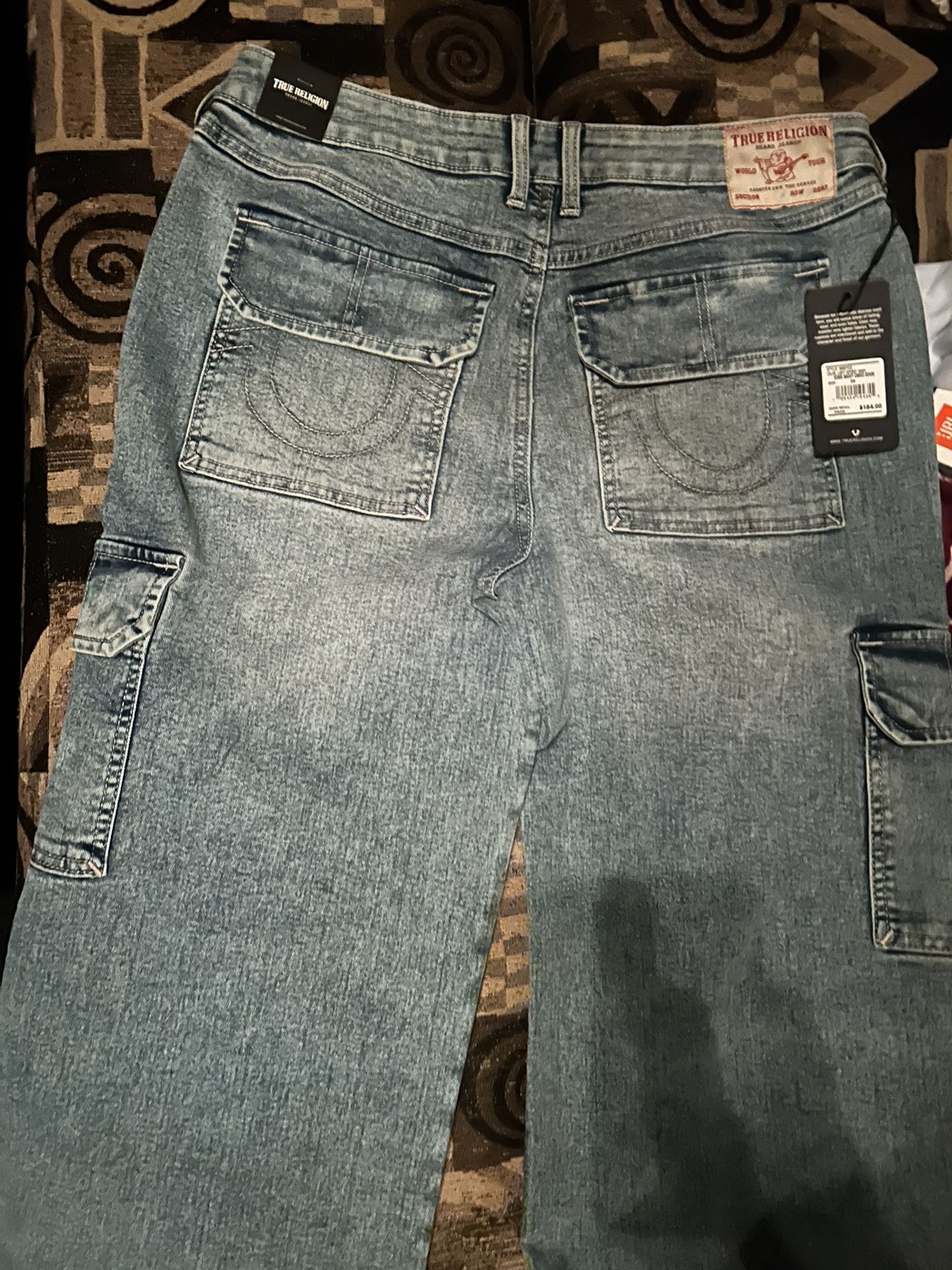 true Religion Baggy Cargo Denim