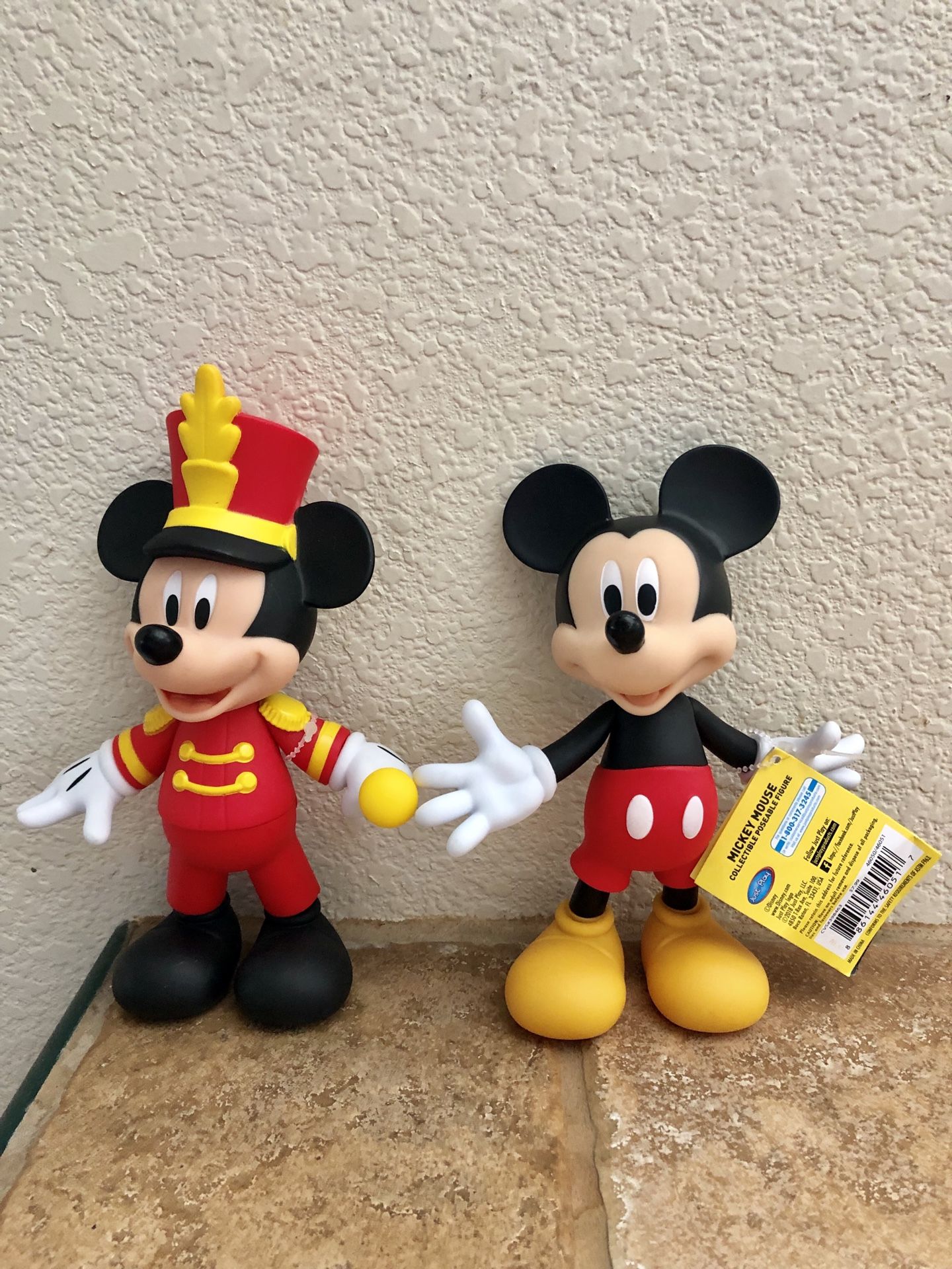 Mickey Mouse Set of 2 Disney 90 Anniversary Figures