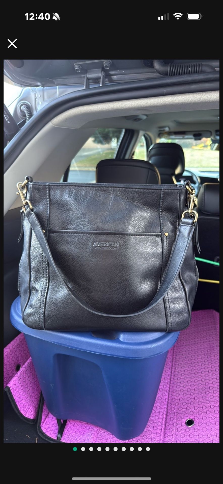 American Leather Purse 