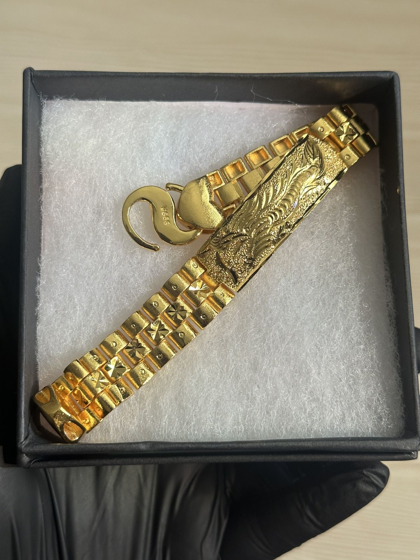 24K Gold Plated Dragon Bracelet