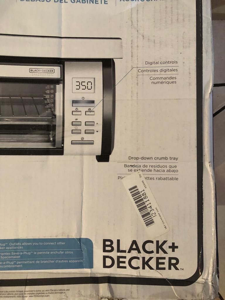 Black+Decker Air Fryer Toaster Oven for Sale in San Bernardino, CA - OfferUp