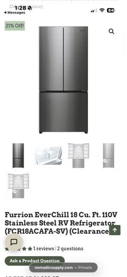 Furrion EverChill 18 Cu. Ft. Refrigerator