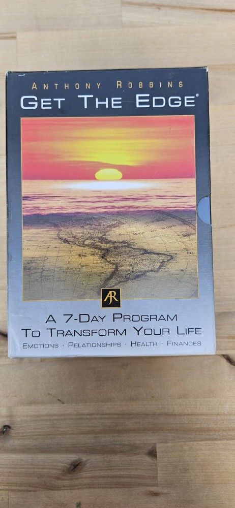 NIB, Anthony Tony Robbins Get The Edge 7 Day Program To Change Your Life Complete Set