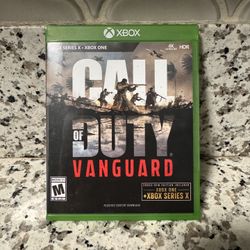 Xbox One Series X Call Of Duty Vanguard